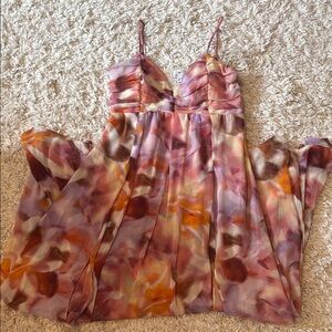 Floral Maxi Dress with Spaghetti Straps